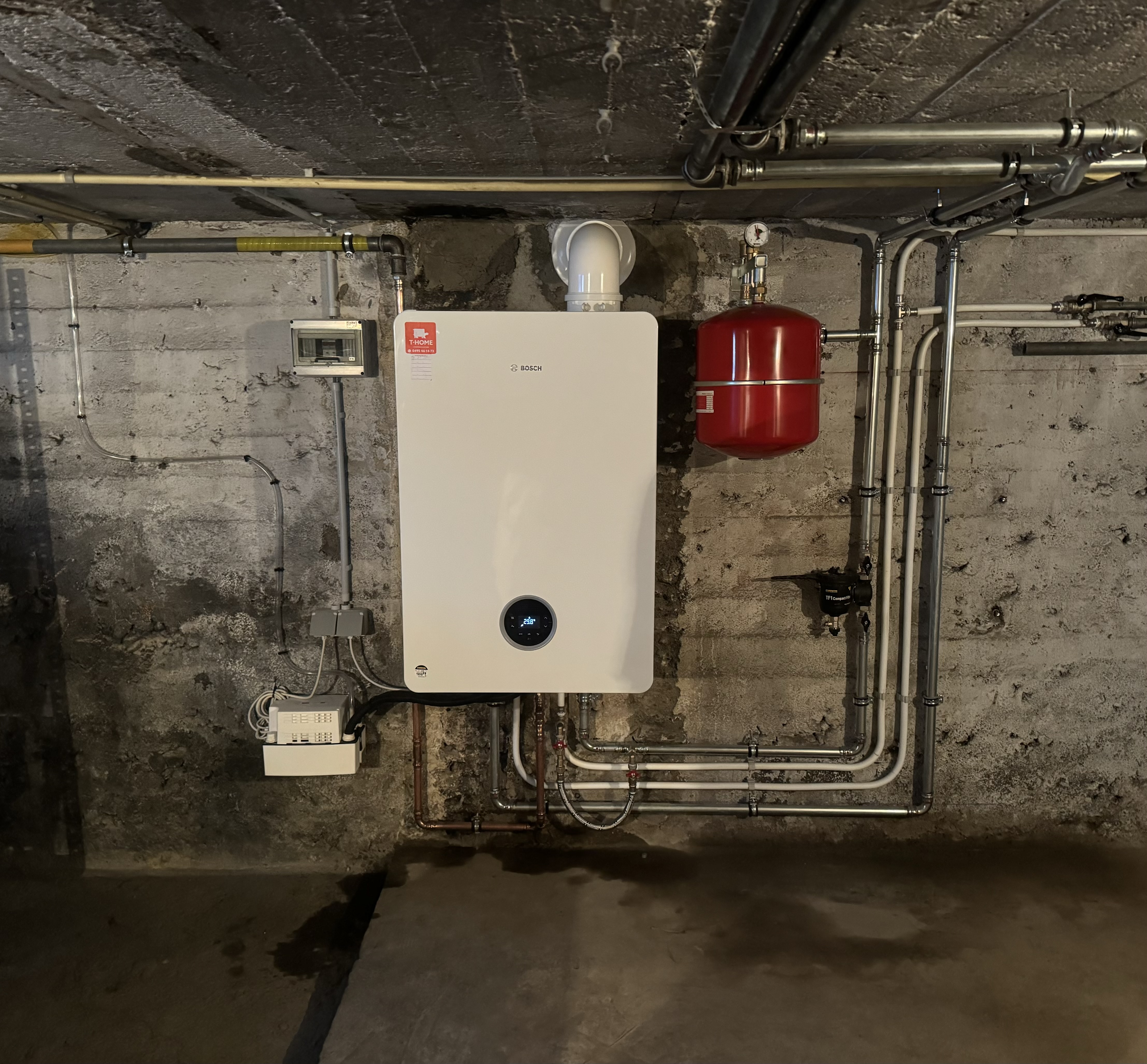 Nouvelle chaudière installée